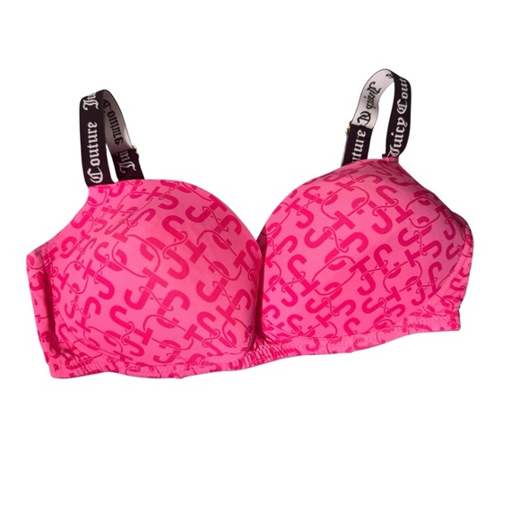 Juicy Couture Wireless Pink Padded Bra Size 40C - Picture 1 of 8